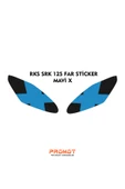 PROMOT RKS SRK 125R UYUMLU FAR KAPLAMA STİCKER MAVİ X - 1
