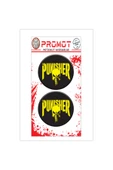 PROMOT PUNISHER TASARIM 3D KABARTMALI DAMLA LOGO STİCKER 5cm 03 - 1