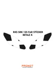 PROMOT RKS SRK 125R UYUMLU FAR KAPLAMA STİCKER BEYAZ X - 1