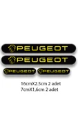 PROMOT PEUGEOT 3D DAMLA 4'LÜ OTO STİCKER SET 2 - 1