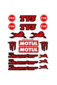 PROMOT TVS JÜPİTER TASARIMLI EKİPMAN KASK MOTOSİKLET STİCKER SETİ 01 - 1