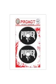 PROMOT PUNISHER 3D DAMLA 2 Lİ STİCKER LOGO 1 - 1