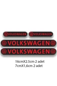 PROMOT VOLKSWAGEN 3D DAMLA 4'LÜ OTO STİCKER SET 3 - 1