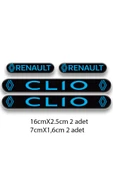 PROMOT CLİO 3D DAMLA 4'LÜ OTO STİCKER SET 5 - 1