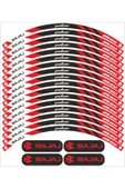 PROMOT BAJAJ PULSAR RS200 JANT ŞERİDİ KIRMIZI JANT KAPLAMA ÖZEL SERİ MDL:2 - 1