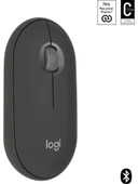 Logitech Pebble 2 M350S 910-007015 Siyah Sessiz Optik Kablosuz Mouse Outlet thumbnail 2
