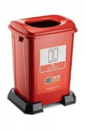 Sıfır Atık Geri Dönüşüm Atık Pil Atık Kovası 50 LT thumbnail 1