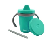 Bblüv Küp Dönüştürülebilir Silikon Damlatmaz Bardak  Mavi 240 ML - 11