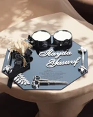 Affinity Gümüş Söz Nişan Tepsisi Siyah - 1