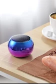 Portatif Taşınabilir Bass Ses Topu Bombası Mini Kablosuz Wireless Bluetooth Hoparlör Speaker - 8