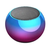 Portatif Taşınabilir Bass Ses Topu Bombası Mini Kablosuz Wireless Bluetooth Hoparlör Speaker - 1