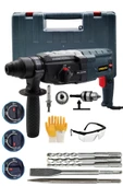 DEKO TURKEY  Dkt3290 Metal Dişli Şanzıman Kırıcı Delici Darbeli Matkap 2-28mm Hilti 5.5 J 3500w + Mandren Hediye - 1