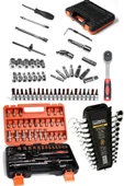 STAXX POWER  Profesyonel CR-V 1/4 Cırcırlı 53 Parça Tam Set Lokma Takımı + 12 Parça Kombine Anahtar Usta Seti - 2