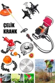 STAXX POWER  Turbo GT-14HPX Benzinli Çim Ot Çayır Biçme Sırt Tırpan Makinesi + Çapalama ve Canavar Başlık - 2