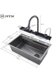 The Sink  2024 Ultra Teknolojik Eviye Seti 7 Fonksiyonlu Batarya Ve Aksesuar Dahil - 7