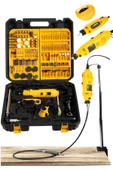 stilmax  Italy Super550 462 Parça 500w Devir Ayarlı Çift Adet Gravür Oyma Makinesi Dremel Taşlama Zımpara Set - 1