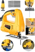 DEGATTO  Alman Metal Dişli 6 Kademe Devirli Bakır Sargılı Dekupaj Testere Makinesi 5000W + 5 Bıçak Hediyeli - 1