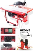 STAXX POWER  Titanyum Motorlu Ayarlanır Açı Ayarlı Bıçak Tezgah Üstü Testere Makinesi 1200w Ahşap Aliminyum Kesme - 2