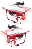 STAXX POWER  Titanyum Motorlu Ayarlanır Açı Ayarlı Bıçak Tezgah Üstü Testere Makinesi 1200w Ahşap Aliminyum Kesme - 1