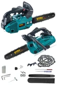 STAXX POWER  Blue Turbo Mini 33cc Benzinli Testere 30cm 2000w Benzinli Dal Ağaç Budama Kesme Bıçkı Testeresi - 2