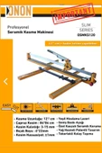 STAXX POWER  Onon 120 cm Seramik Fayans ve Granit Kesim Makinesi - Yeşil Lazer Teknolojisi Hassas Kesim - 3