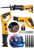 DEGATTO  Alman 9900 Watt 6 Kademe Devir Ayarli Bakir Sargili Kemik Kesme Tilki Kuyruğu Makinesi 7 Bıçak Hediy - 1