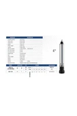 Derin Kuyu Dalgıç Pompa Seti DS5.1-56/7 Kalem Dalgıç 1HP 0.75kW - 3
