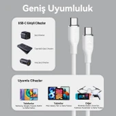 VOLTME C2021 Powerlink Moss 60W Type-C Şarj Kablosu 1M 3A- Beyaz - 6