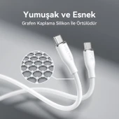 VOLTME C2031 Powerlink Moss 100W Type-C Şarj Kablosu 1M 5A-Beyaz - 2