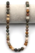 Ocean Jasper (A Kalite) Doğaltaş Dizi 8 mm Küre Kesim thumbnail 2