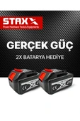 STAXX POWER  21v 3ah Super Seri Çift Akülü 15 Cm Pala Dal Budama Bıçkı Makinası Yağ Pompalı Seri Kullanım - 2