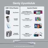 VOLTME C2064 Powerlink Rugg 100W Type-C Şarj Kablosu 1.8M 5A- Gri - 5
