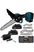 STAXX POWER  21v 3ah 2000w Çift Akülü 10-15cm Uzun Kısa Pala 2x Zincir Şarjlı Dal Kesme Budama Bıçkı Testeresi - 1