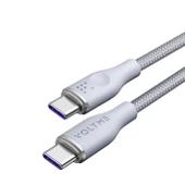 VOLTME C2060 Powerlink Rugg 100W Type-C Şarj Kablosu 1M 5A- Gri - 1