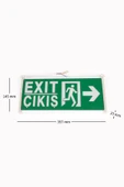 Helios Opto 3w Çıkış-Exit Led Armatür - 2 Adet (Sağ-Sol) HS 4600 - 2