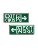 Helios Opto 3w Çıkış-Exit Led Armatür - 2 Adet (Sağ-Sol) HS 4600 - 1