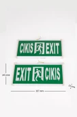 Helios Opto 3w Çıkış-Exit Led Armatür 2 Adet (Exit) HS 4602 - 2