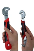 Çok Fonksiyonlu Ergonomik  Ayarlanabilir Büyük Küçük Akıllı Pense Anahtar 2li Set - 6