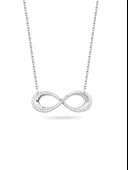 Sonsuzluk Model Gorgeous Kadın Gümüş Kolye thumbnail 1