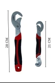 Çok Fonksiyonlu Ergonomik  Ayarlanabilir Büyük Küçük Akıllı Pense Anahtar 2li Set - 7