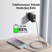 VOLTME C2082 Powerlink Rugg 60W Type-C to Lightning  Şarj Kablosu 1.2M 3A-Gri - 3