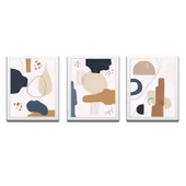 Bohem Tarz ev ve ofis dekoru,hediyelik Çerçeveli 3'lu Dekoratif Tablo 37 - 1