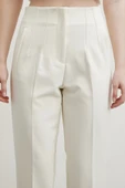 Skinny Kumaş Pantolon Ekru - 5