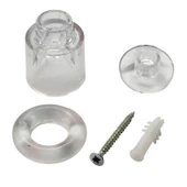 Şeffaf Kapı Yer Stoperi Çarpma Duvar Koruyucu Durdurucu Tampon - 2 Adet - 2