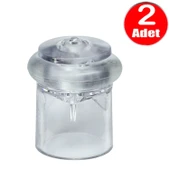 Şeffaf Kapı Yer Stoperi Çarpma Duvar Koruyucu Durdurucu Tampon - 2 Adet - 1