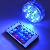 Su Geçirmez Kumandalı Renk Değiştiren Rgb Su Altı Led Lamba Spot - 3
