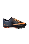 Walked 401-25 Halı Saha Çivili Krampon Siyah Turuncu 36-39 - 2