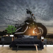 Motorsiklet Bulut Manzaralı Duvar Kağıdı thumbnail 2