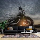 Motorsiklet Bulut Manzaralı Duvar Kağıdı thumbnail 1