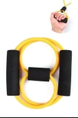 8 Şeklinde Direnç Bandı Yoga Plates Ve Vücut Geliştirme Egzersiz Bandı - 7
